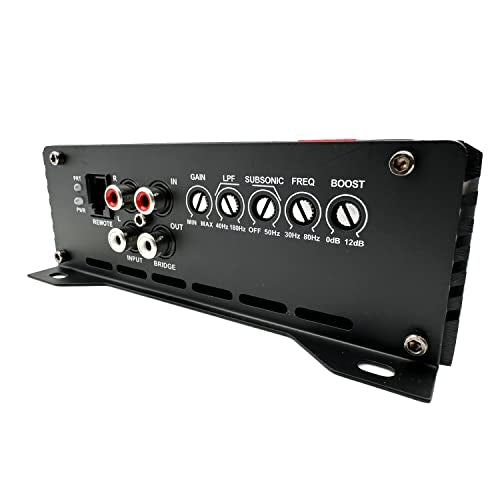 Gravity Audio WC1500.1D Warzone 1500W True RMS Car Amplifier Class D Amp 1/2/4 Ohm Stable with Remote Sub Control with 1 Year Full Replacement Warranty Bundle Gravity Audio WC1500.1D Warzone 1500W True RMS Car Amplifier Class D Amp 1/2/4 Ohm Stable with Remote Sub Control with 1 Year Full Replacement Warranty Bundle